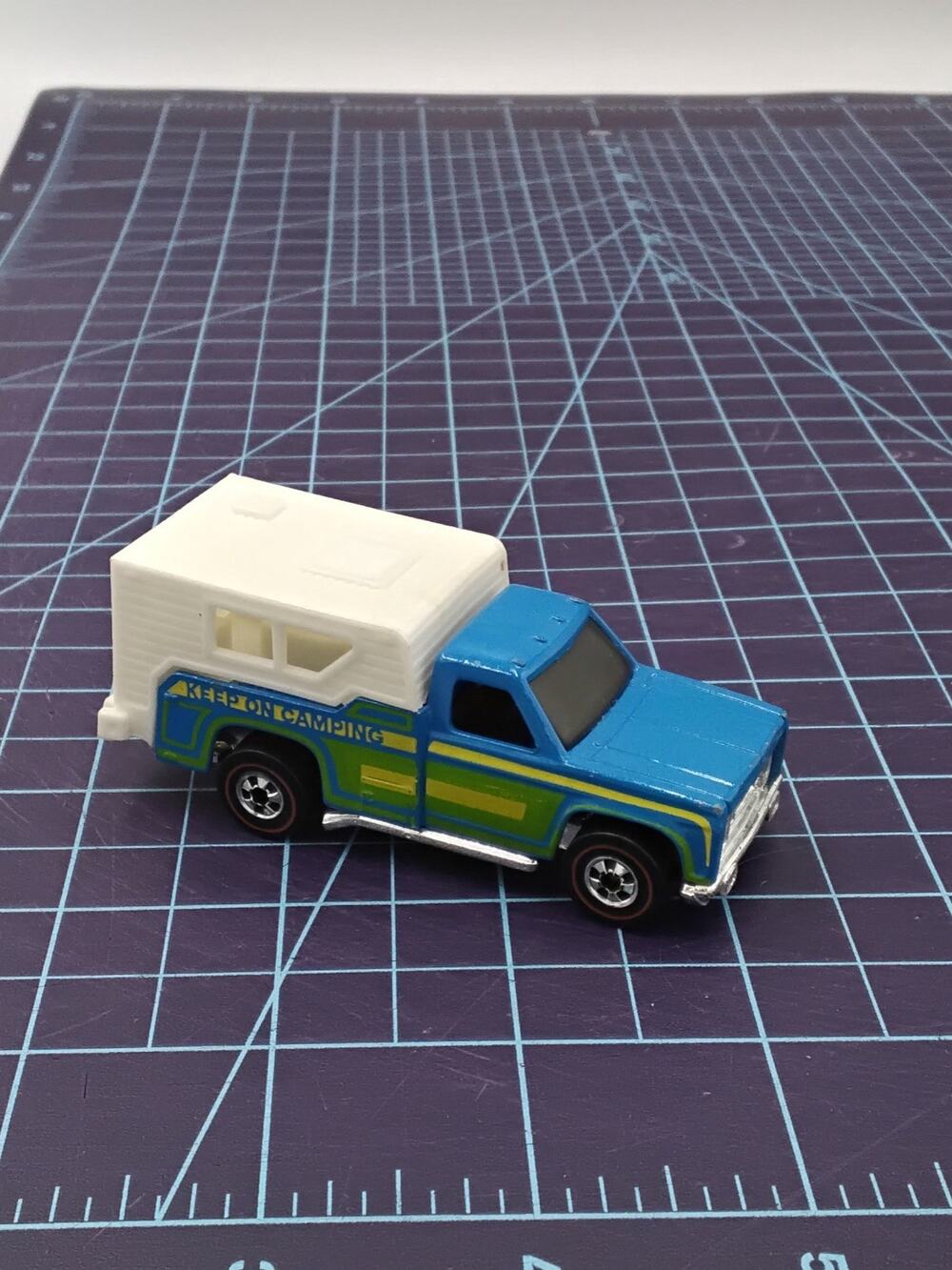 1974 BACKWOODS BOMB Blue Redline Collectible Loose Hot Wheels Mattel Vintage